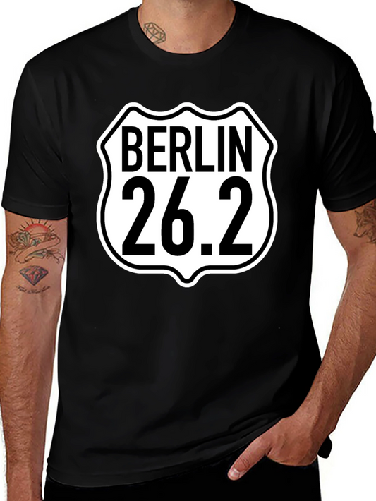 Berlin 26.2 Marathon T-Shirt - Runners Black Tee