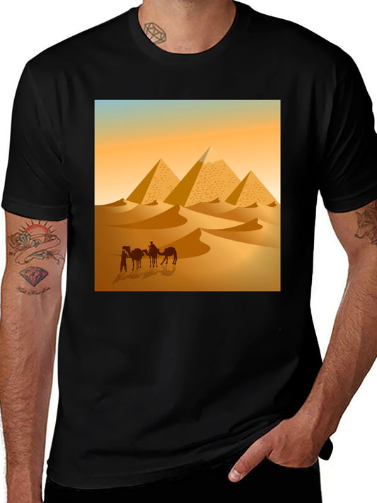 Egyptian Pyramid Desert Graphic Tee