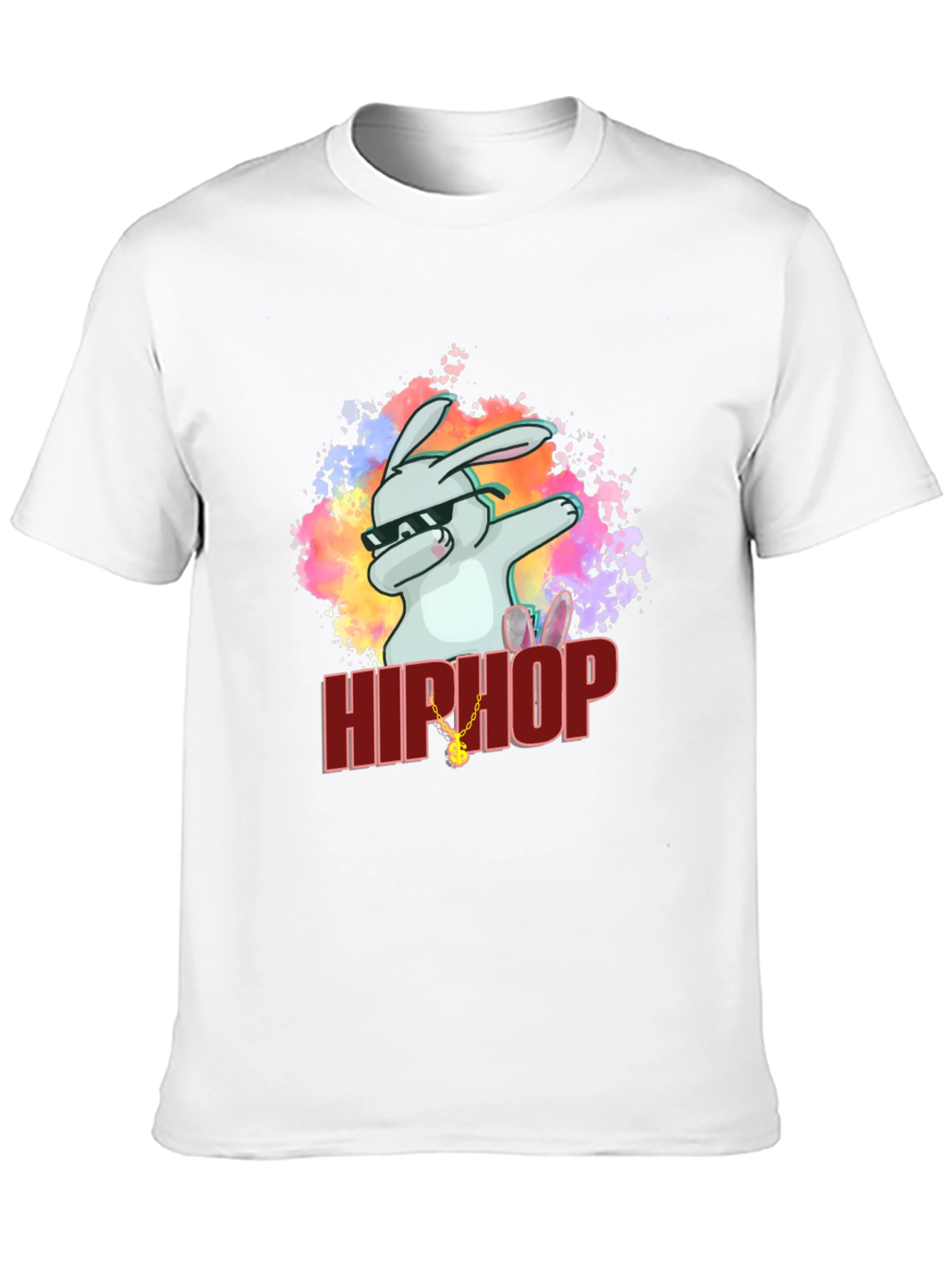 Hip Hop Rabbit Graphic T-Shirt - Cool & Trendy