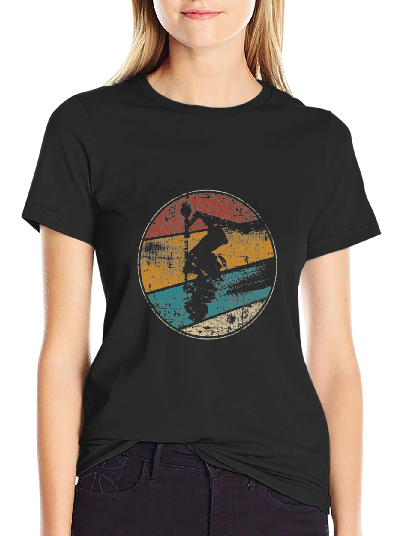 Retro Skateboarder Graphic T-Shirt