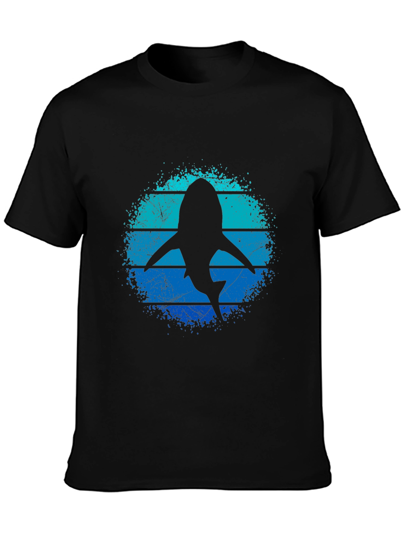 Shark Silhouette T-Shirt - Retro Ocean Design