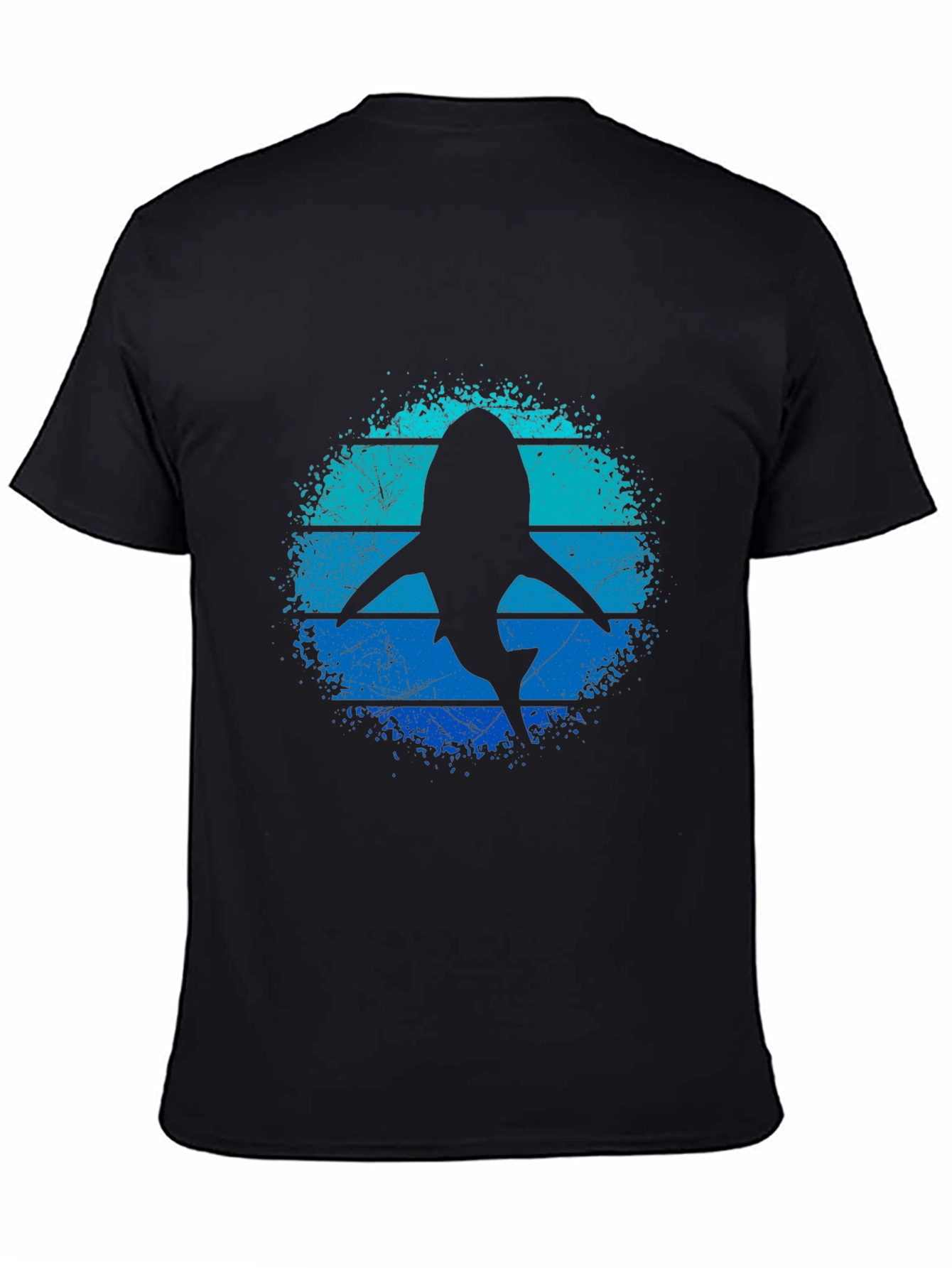 Shark Silhouette T-Shirt - Retro Ocean Design
