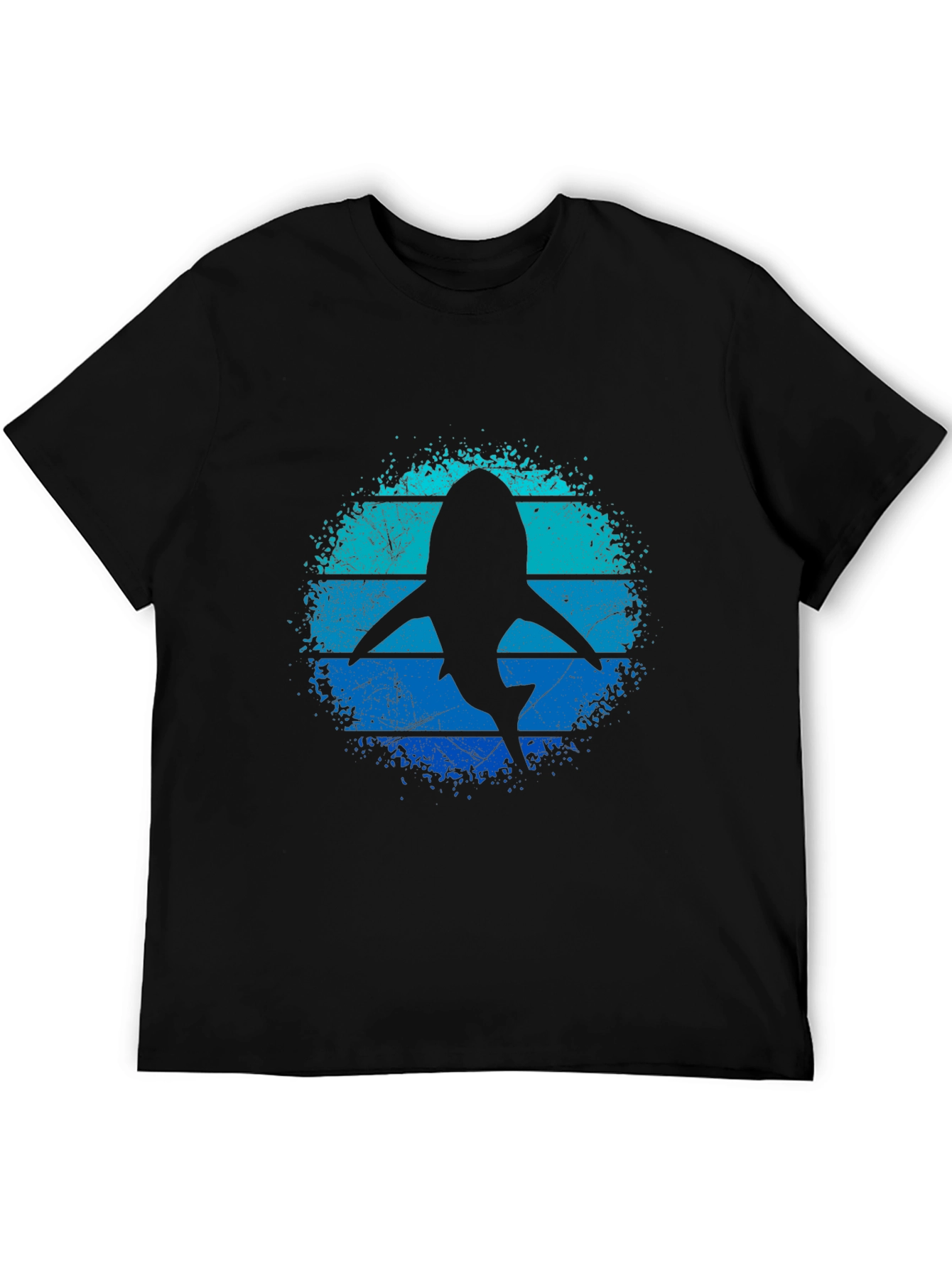 Shark Silhouette T-Shirt - Retro Ocean Design