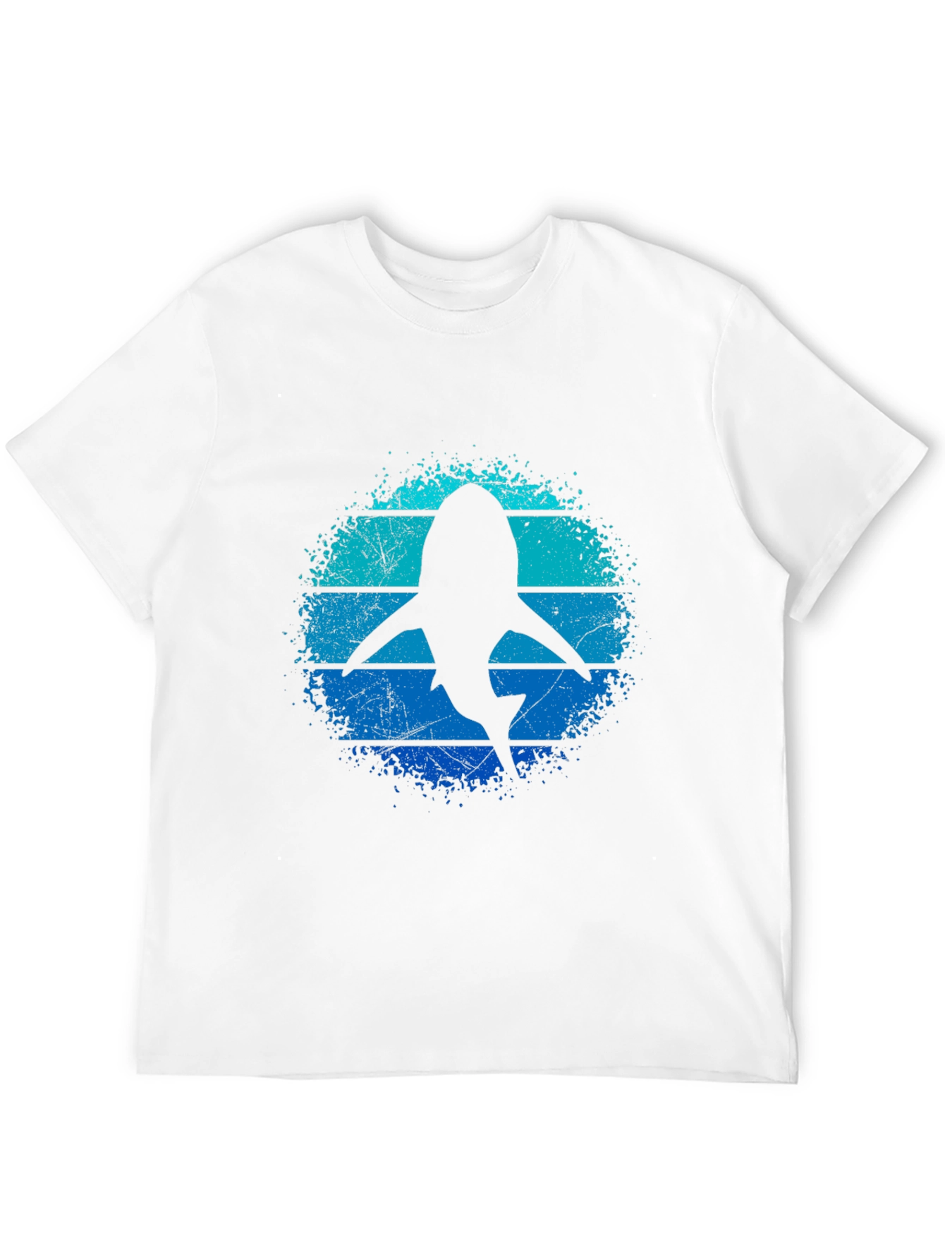 Shark Silhouette T-Shirt - Retro Ocean Design
