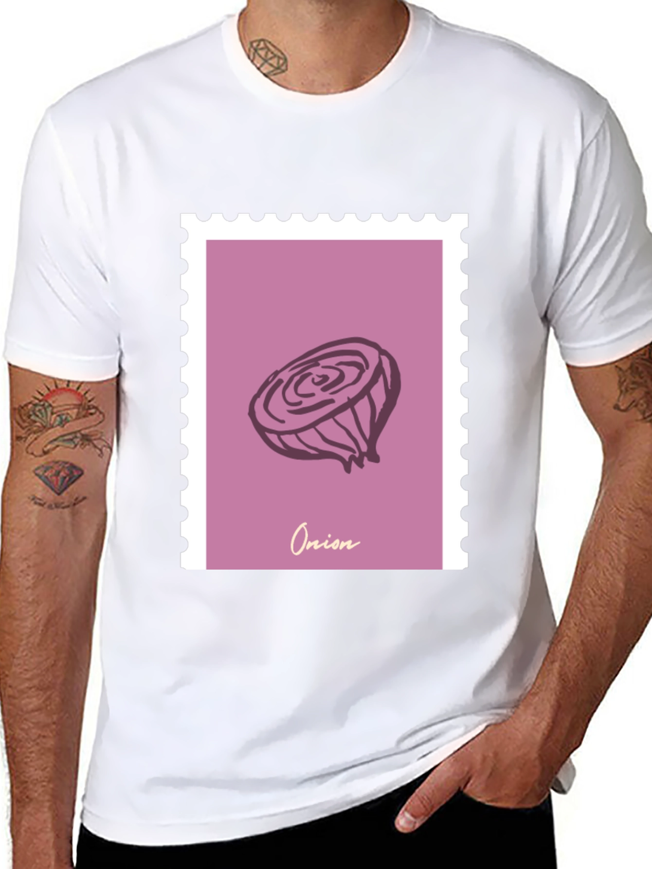 Onion Stamp Graphic T-Shirt