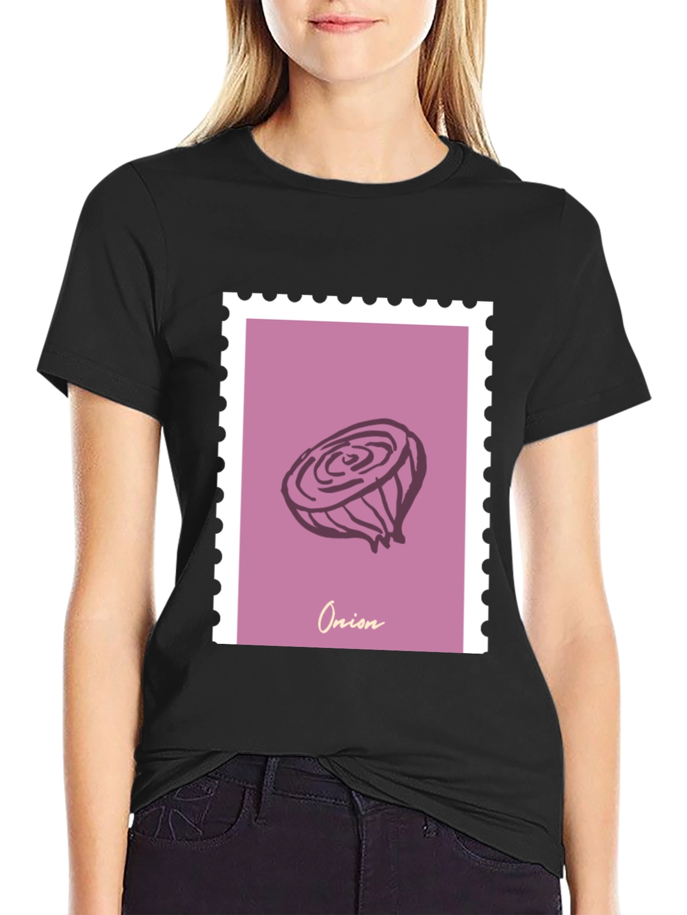 Onion Stamp Graphic T-Shirt