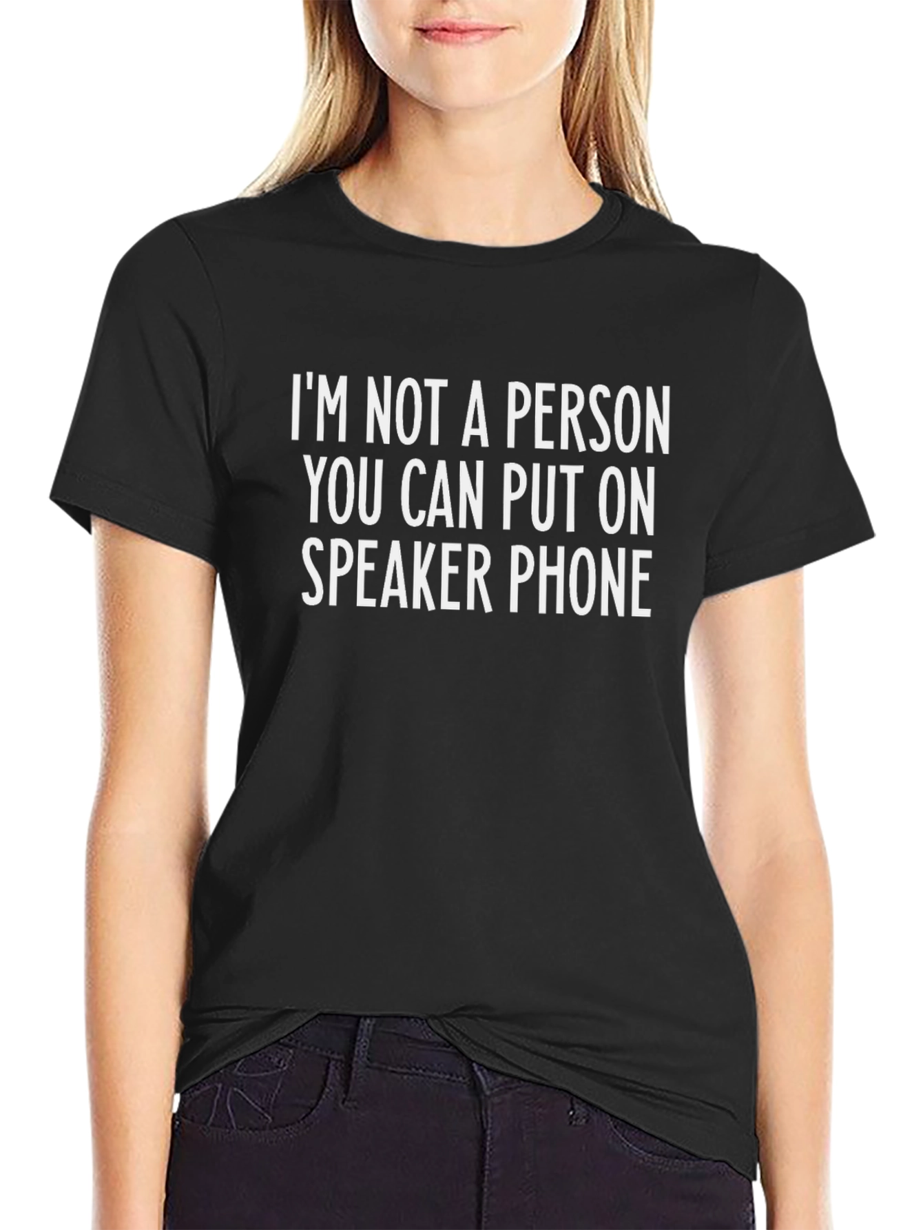 Speaker Phone Humor Graphic T-Shirt