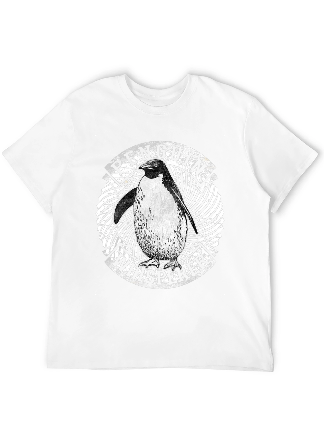 Penguin Whisperer Graphic T-Shirt - Black Cotton Tee