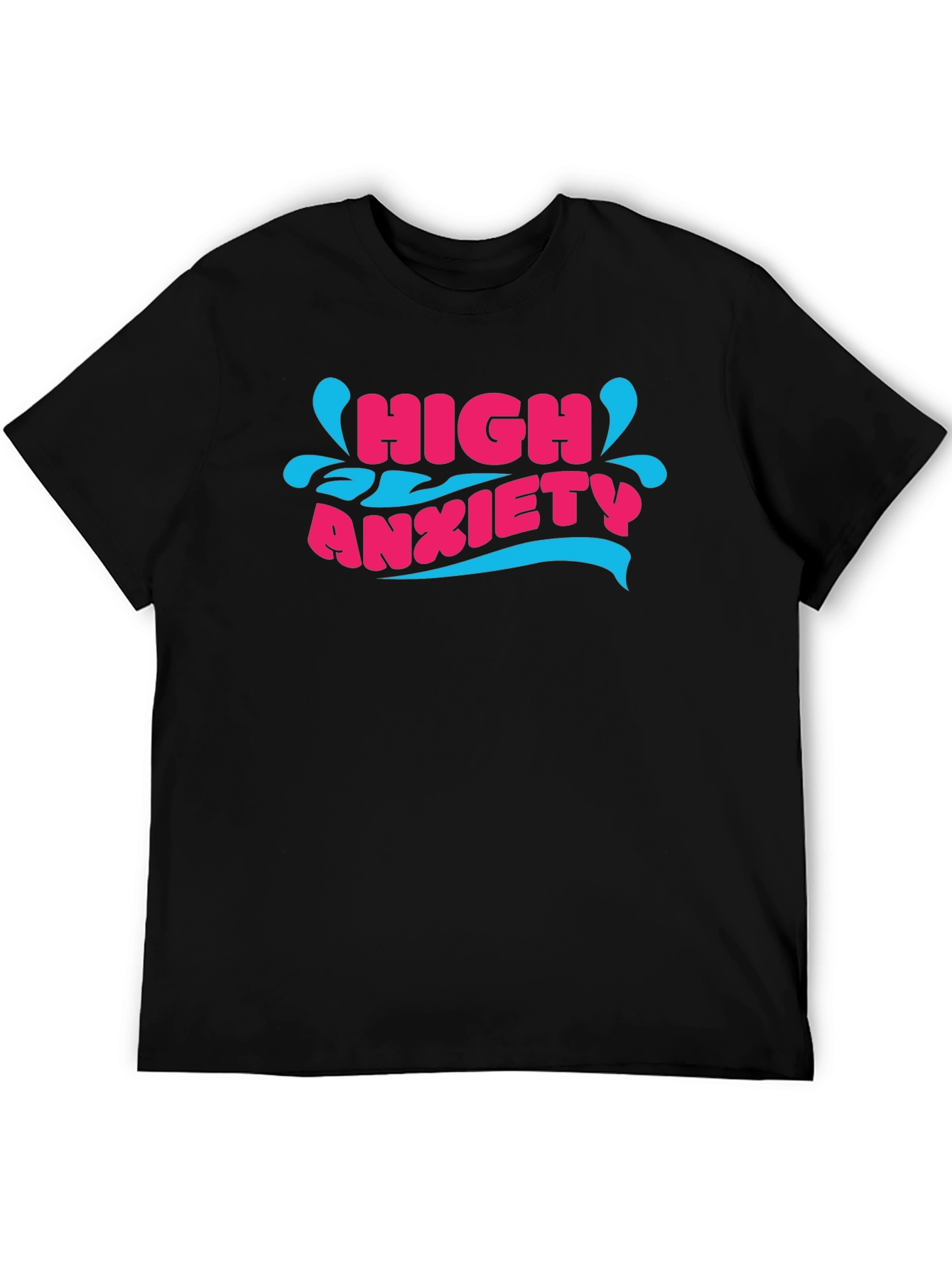 High Anxiety T-Shirt - Mens Black Graphic Tee