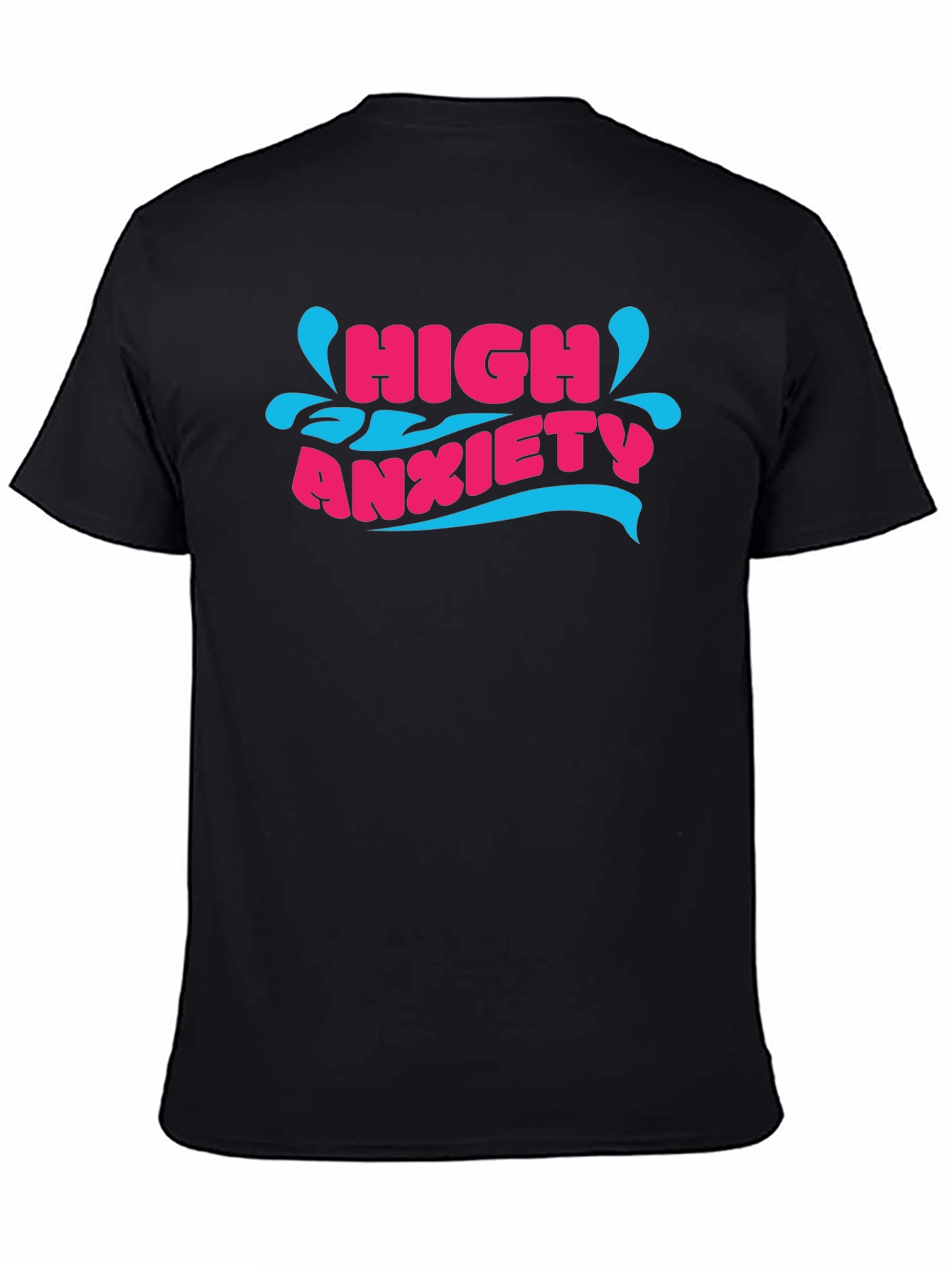 High Anxiety T-Shirt - Mens Black Graphic Tee