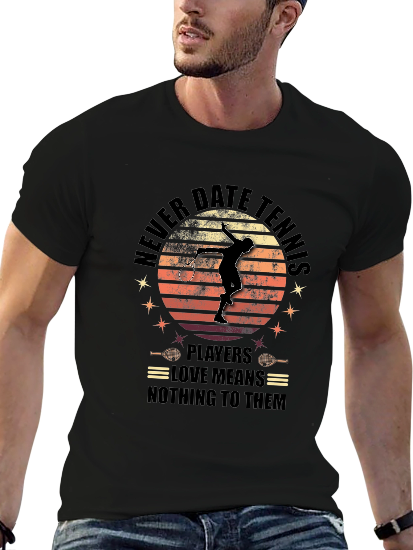 Never Date Tennis Players Graphic Tee