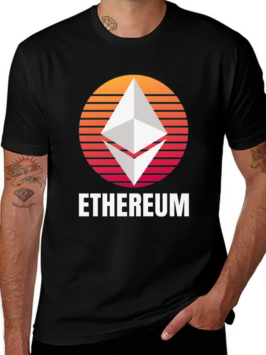 Ethereum Sunset T-Shirt - Crypto Fan Tee