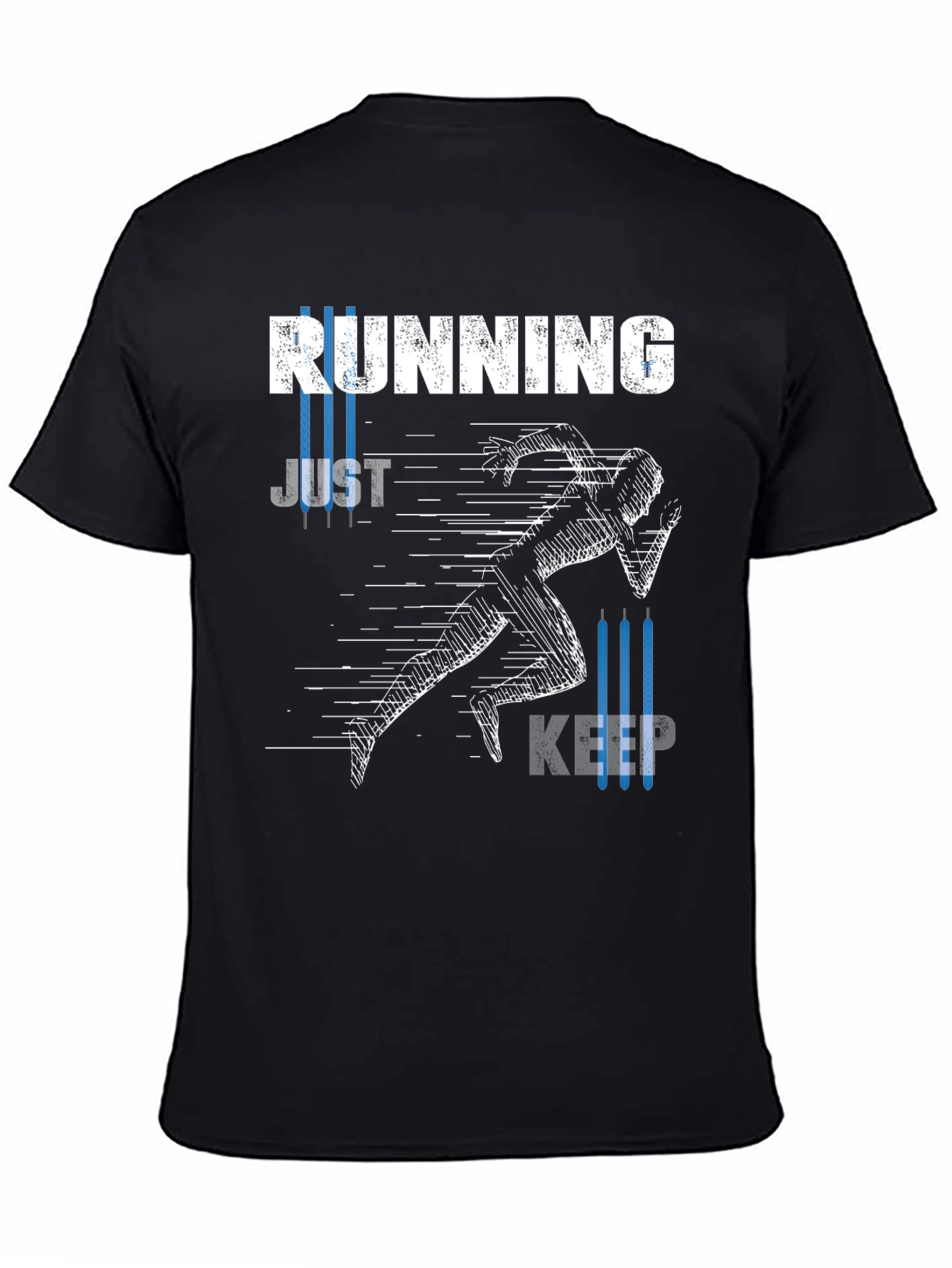 Running Just Keep Going T-Shirt Black