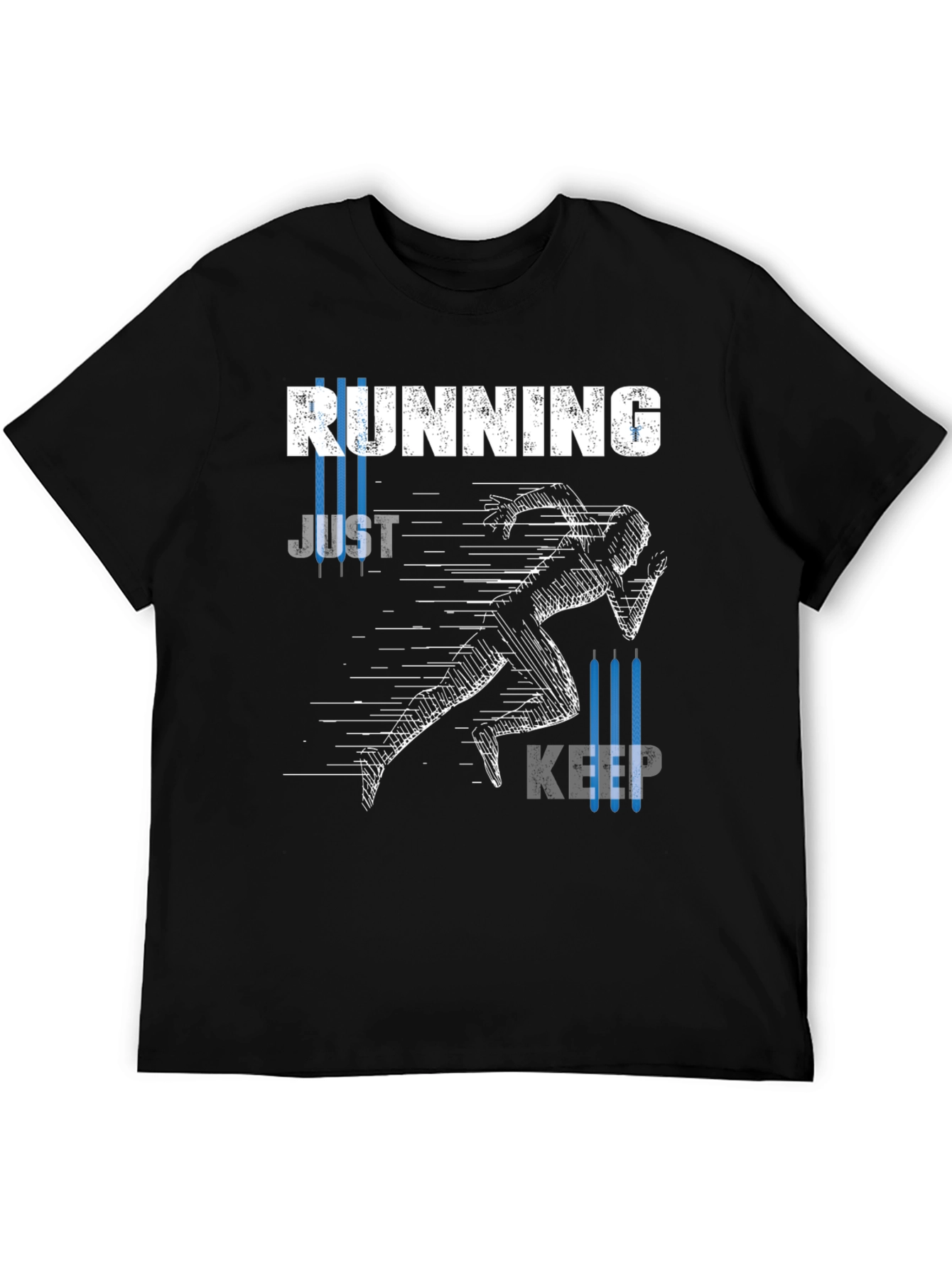 Running Just Keep Going T-Shirt Black