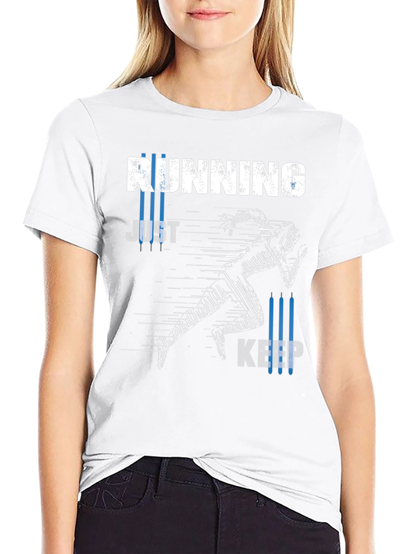 Running Just Keep Going T-Shirt Black