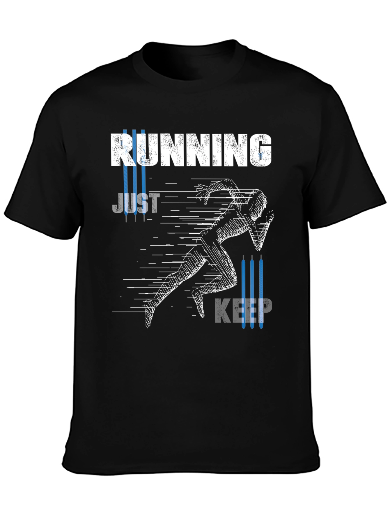 Running Just Keep Going T-Shirt Black
