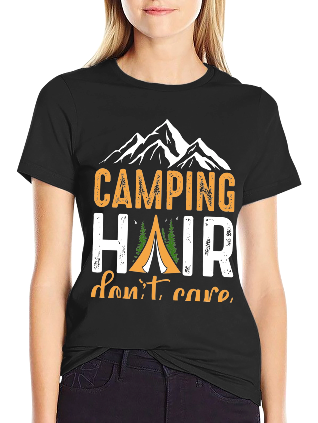 Camping Hair Dont Care T-Shirt