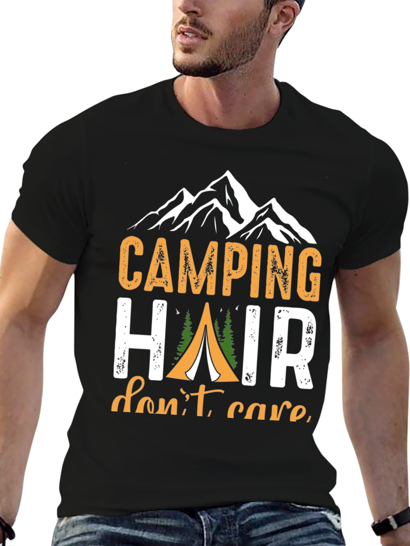 Camping Hair Dont Care T-Shirt