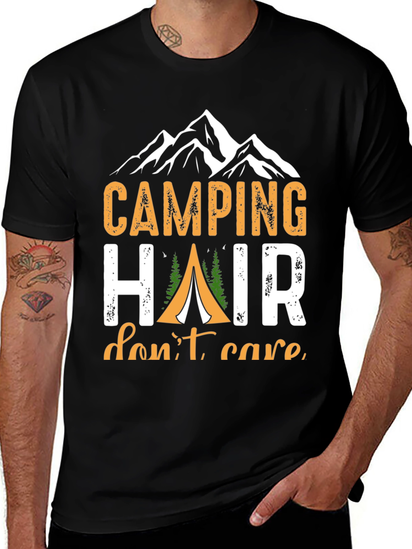Camping Hair Dont Care T-Shirt