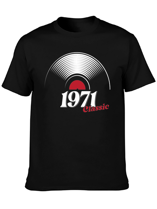 1971 Classic Vinyl Record T-Shirt - Retro Music Tee