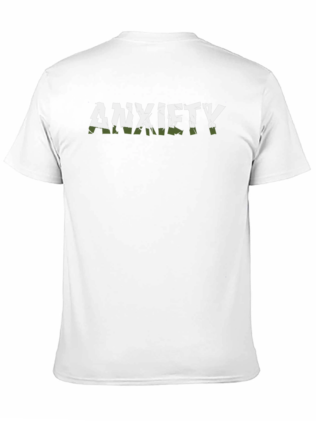Anxiety Graphic T-Shirt - Black Crew Neck Tee