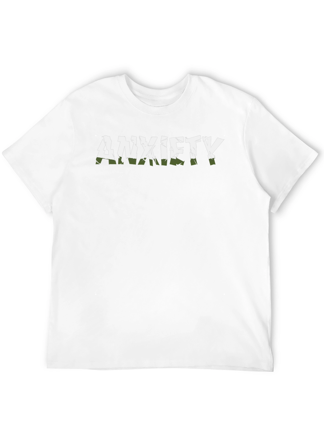 Anxiety Graphic T-Shirt - Black Crew Neck Tee