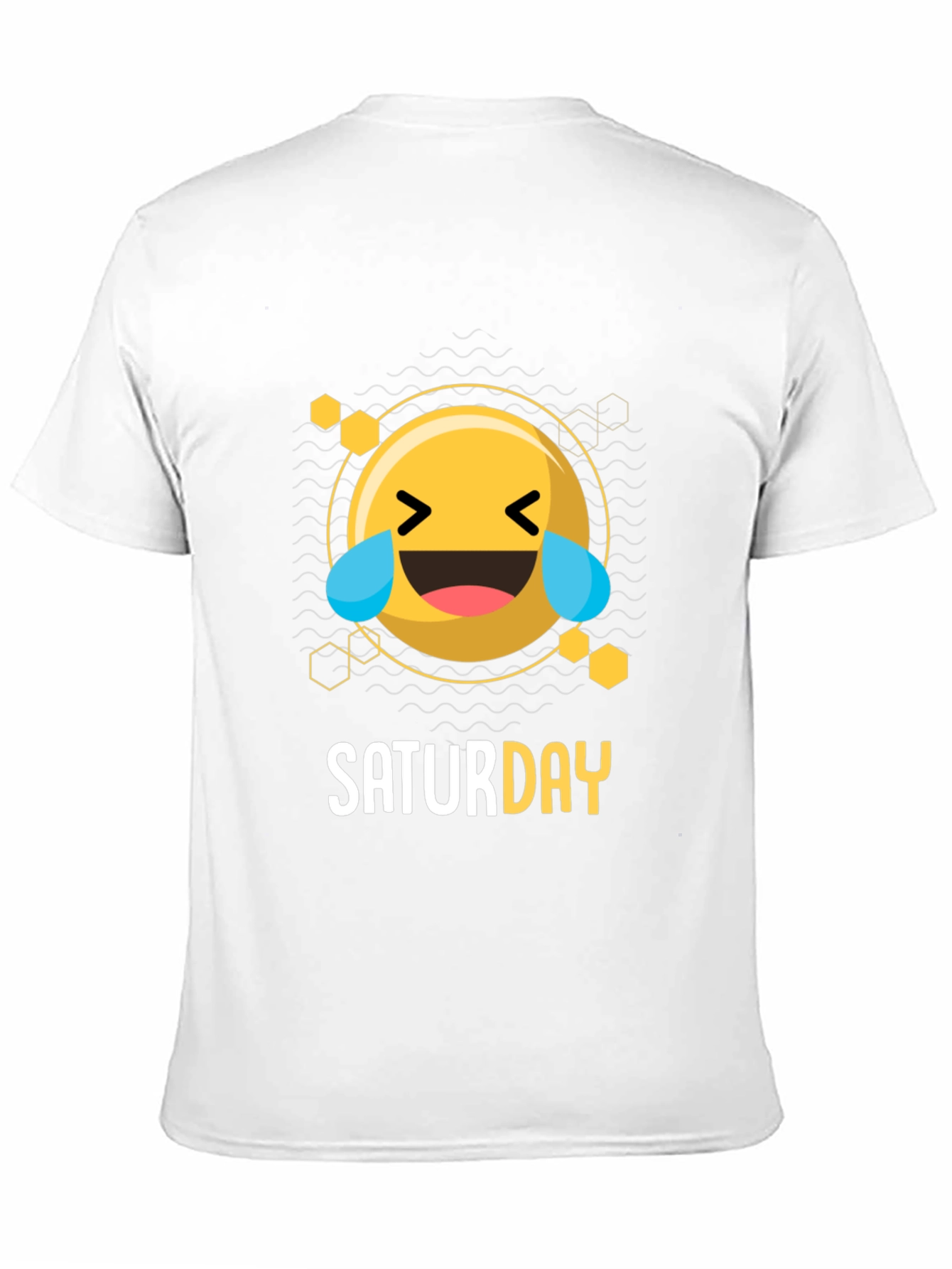 Saturday Emoji Graphic T-Shirt - Black