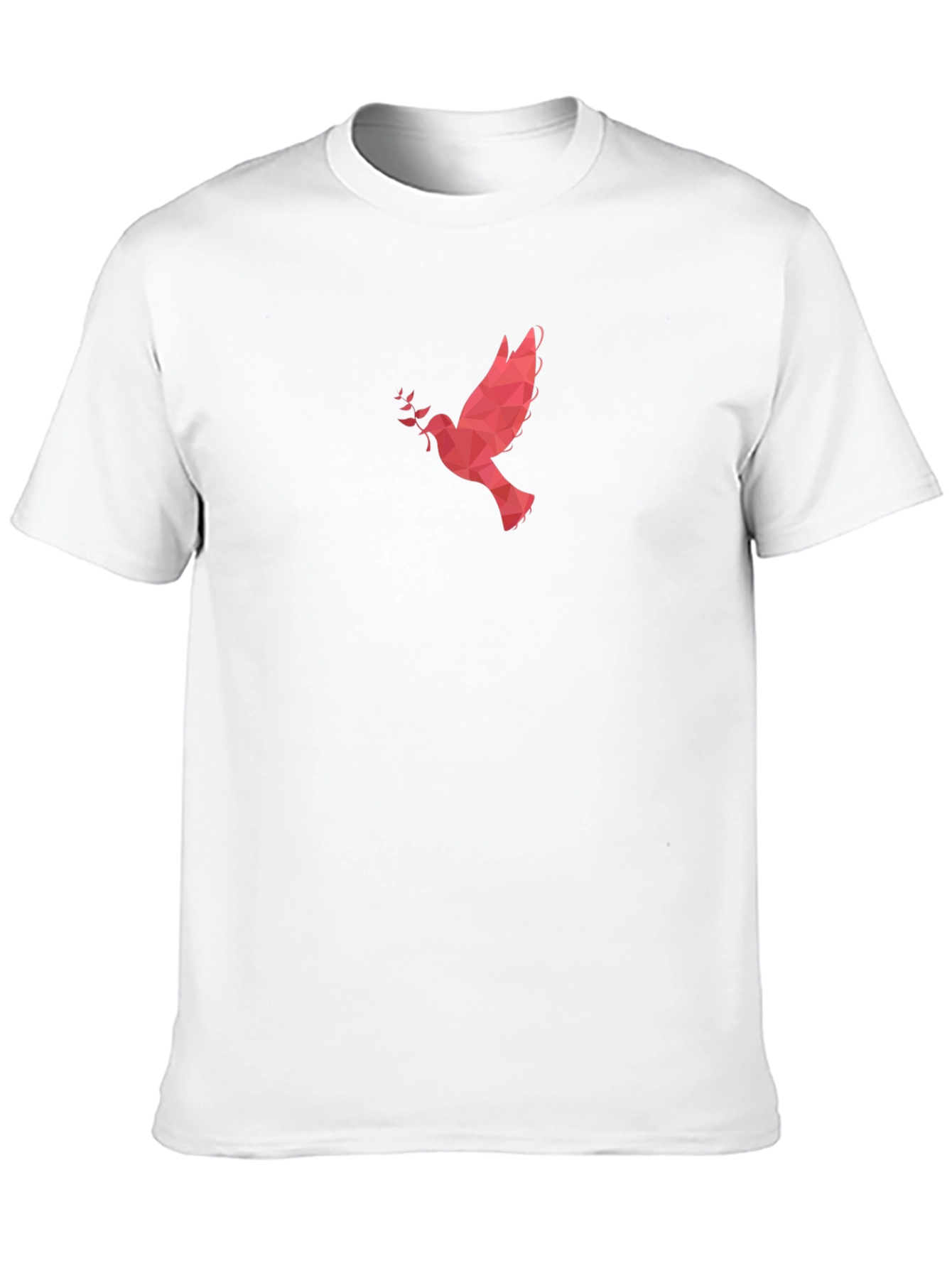 Geometric Dove Graphic Tee - Modern Style