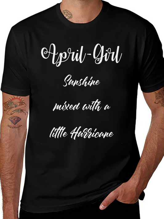 April Girl Sunshine Hurricane T-Shirt