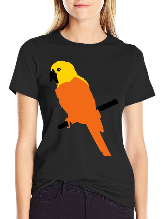 Parrot Graphic Tee - Vibrant Bird Design