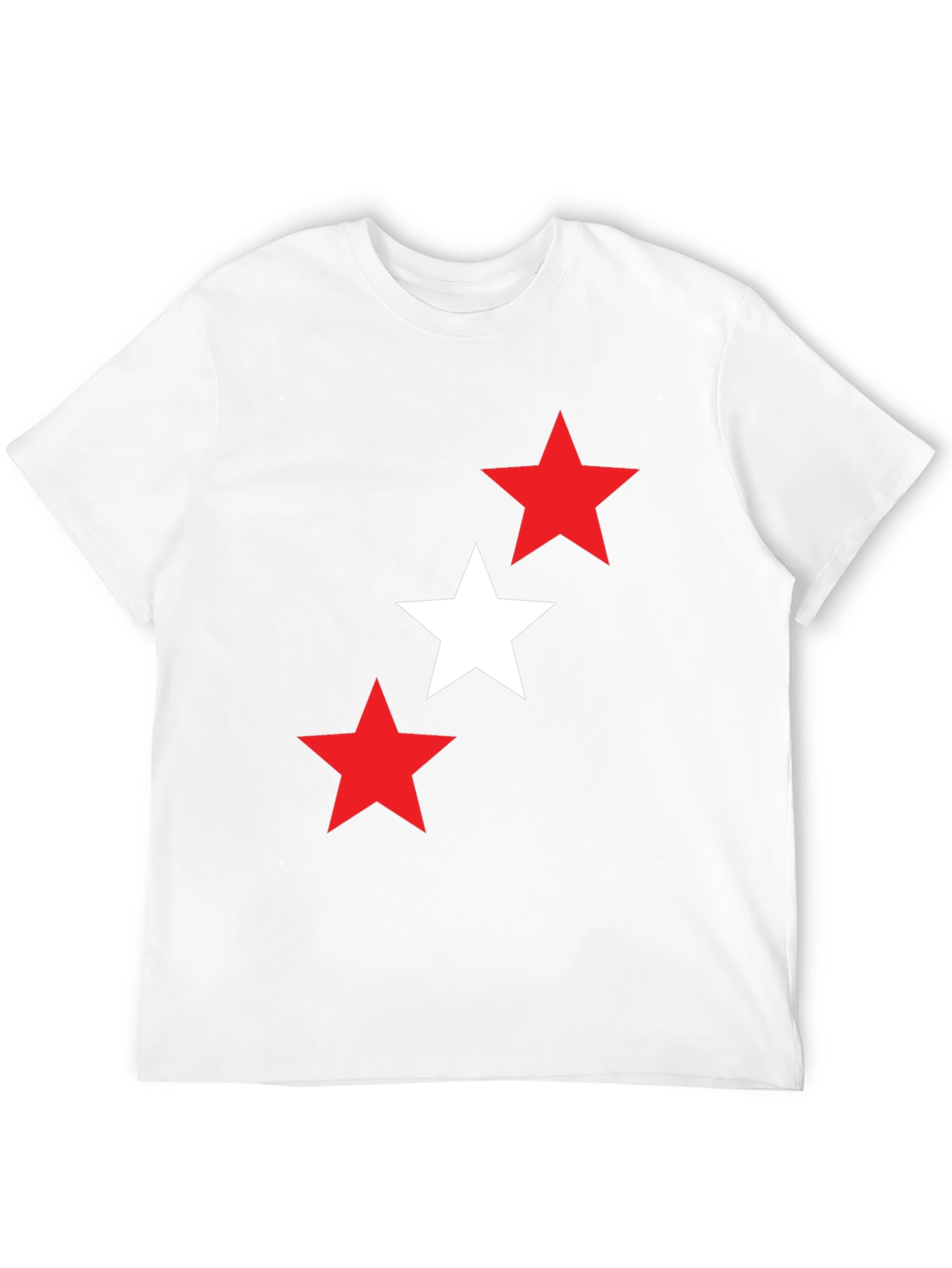 Stars Graphic T-Shirt - Casual Black Tee