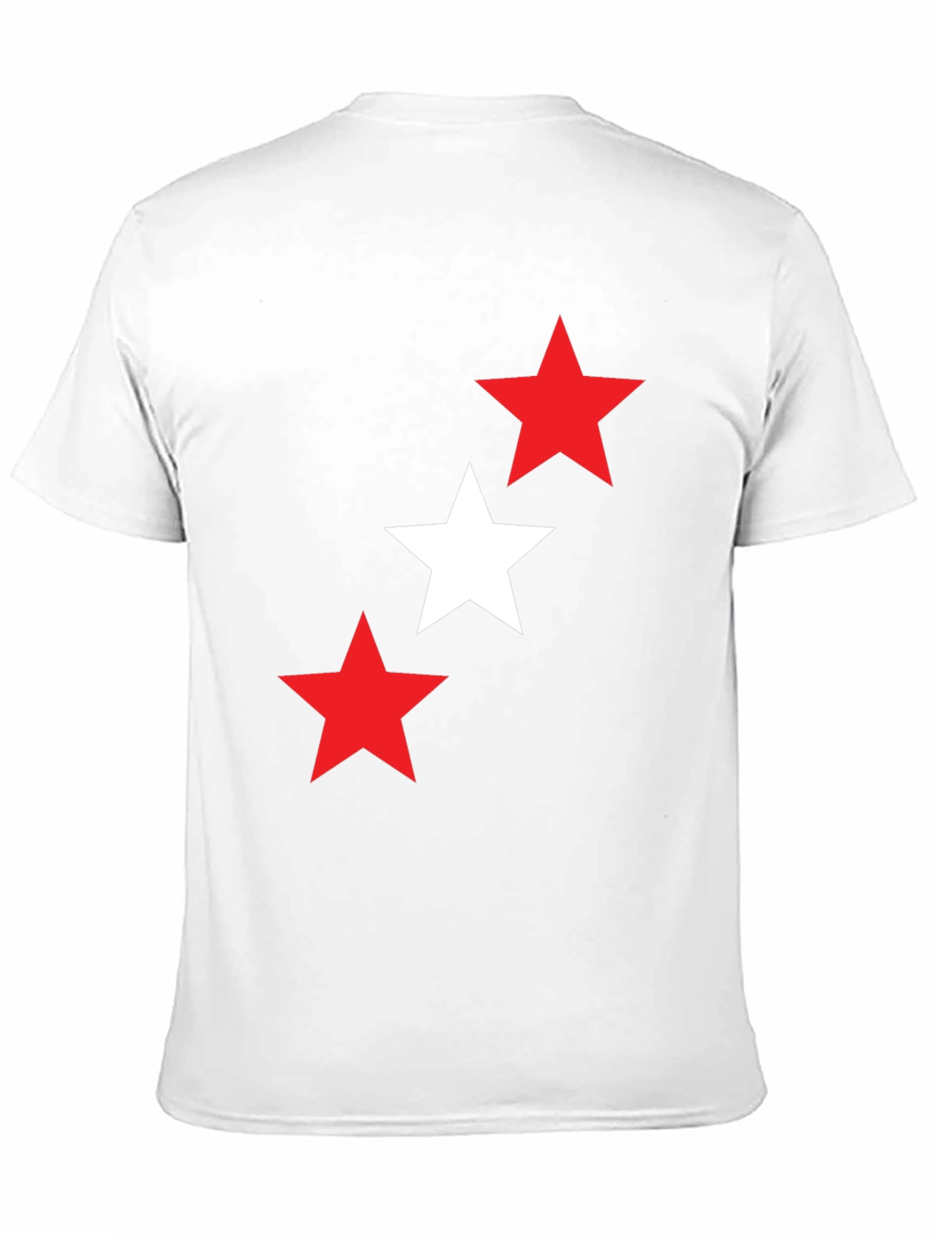 Stars Graphic T-Shirt - Casual Black Tee