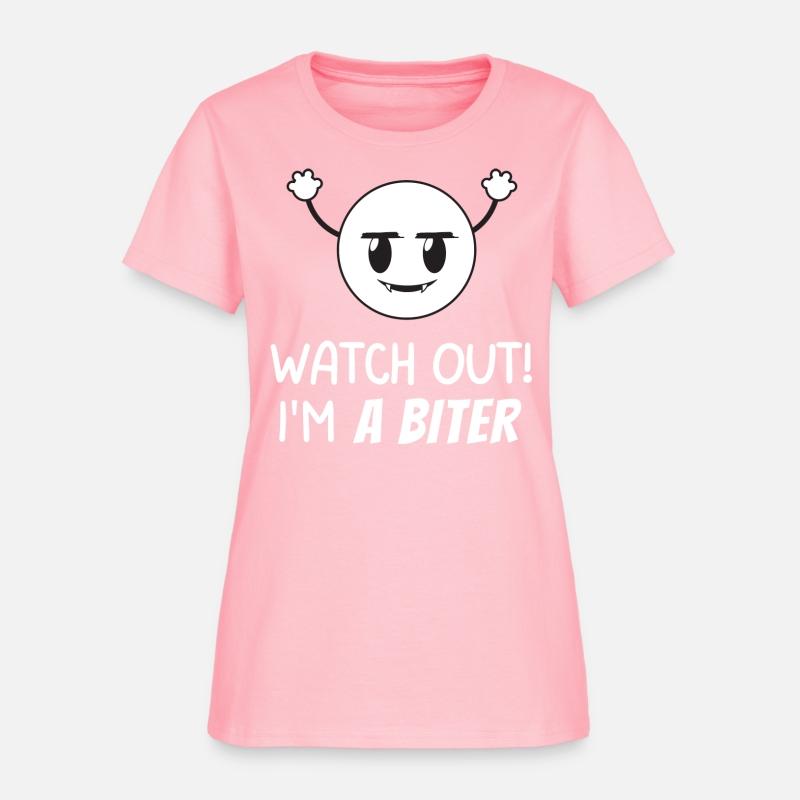 Watch Out! I'm a Biter Cute Funny Vampire Emoticon