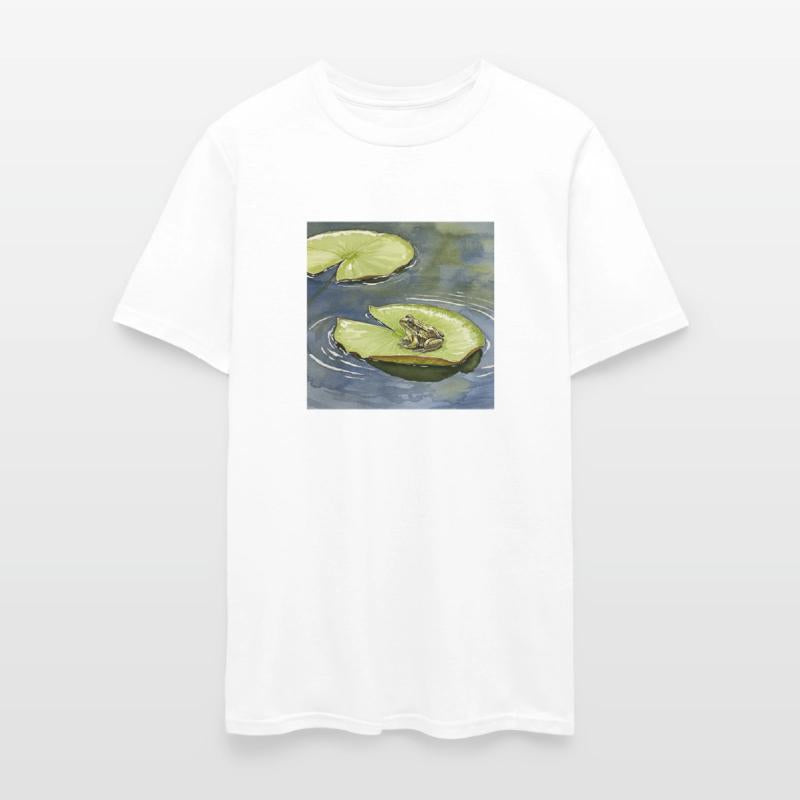 Water Lilies and Ripples Artistic Print