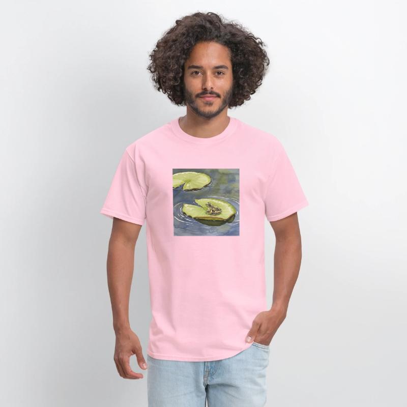 Water Lilies and Ripples Artistic Print