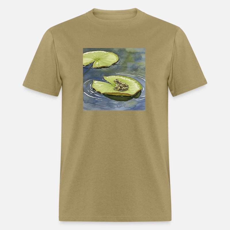 Water Lilies and Ripples Artistic Print