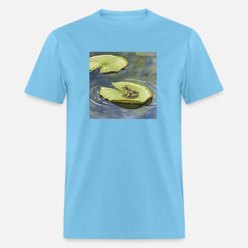 Water Lilies and Ripples Artistic Print