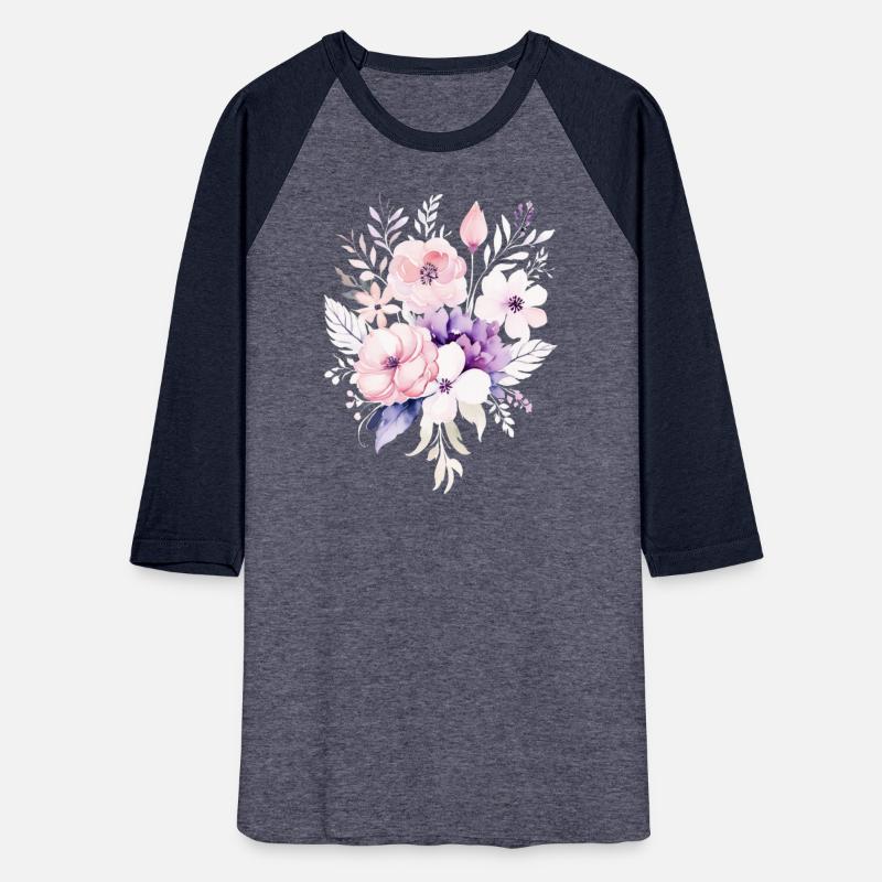 Watercolor Pink and Violet Floral