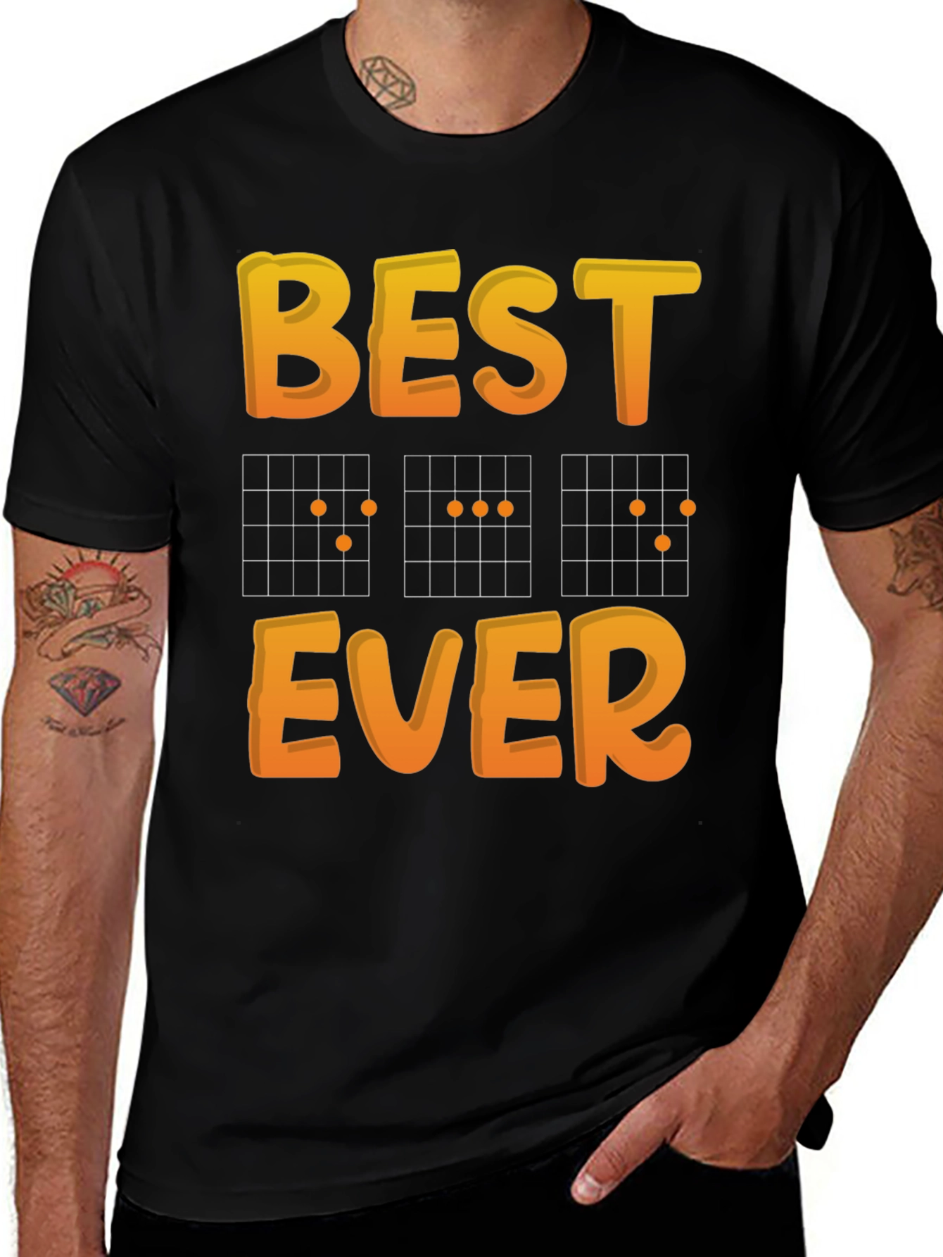 Best Ever Guitar Chords Graphic T-Shirt