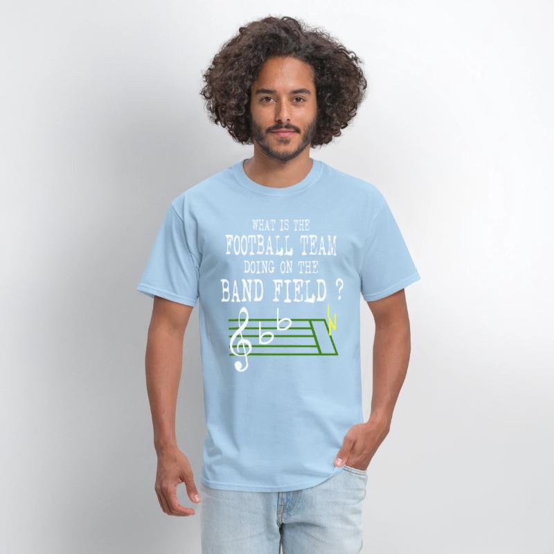 what is the football team doing on the band field