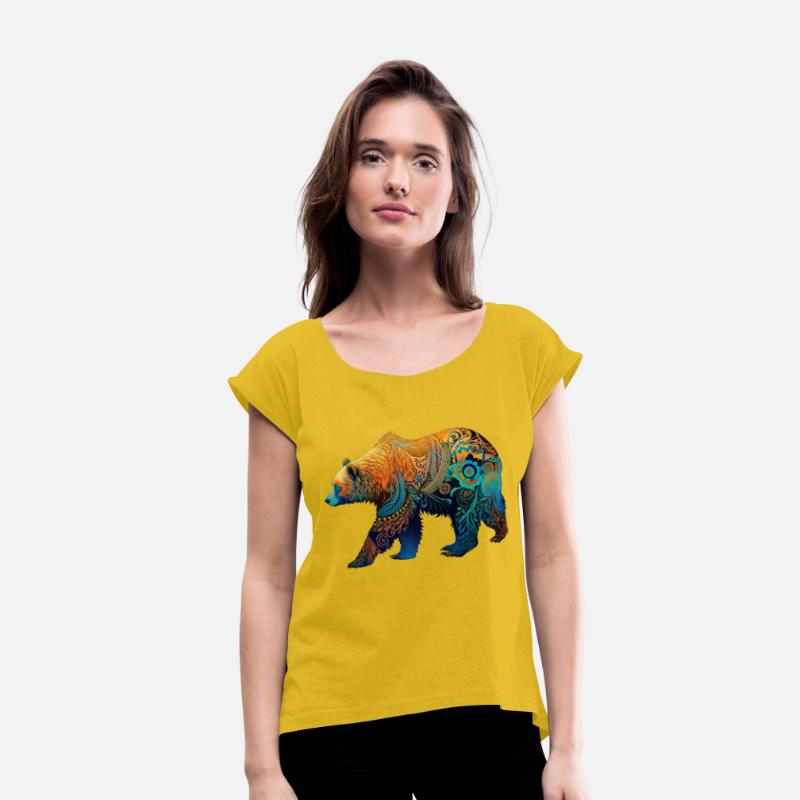 Wild Bear Watercolor Colorful Nature Outdoor