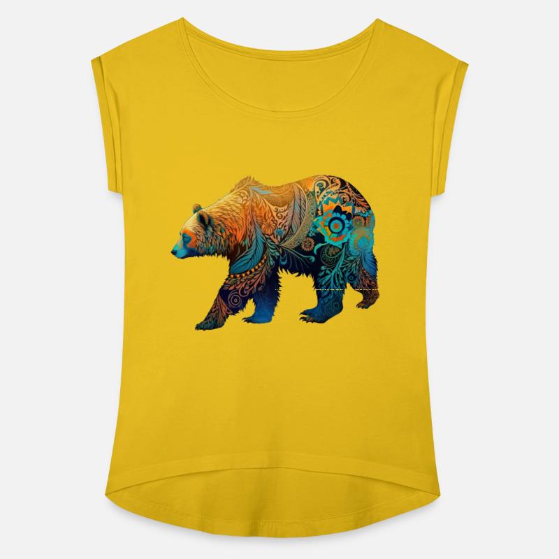 Wild Bear Watercolor Colorful Nature Outdoor