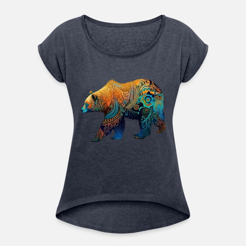 Wild Bear Watercolor Colorful Nature Outdoor