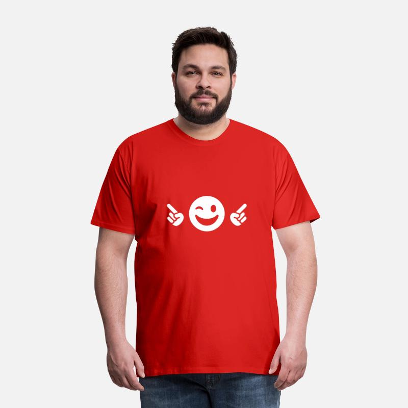 Winking Face Finger Guns | Cool Minimal Tee
