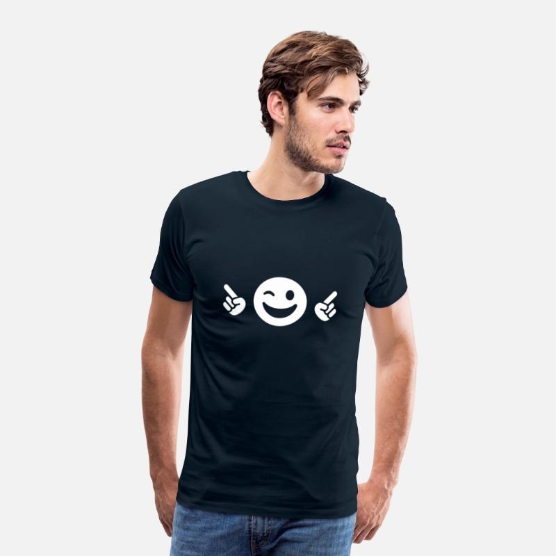 Winking Face Finger Guns | Cool Minimal Tee