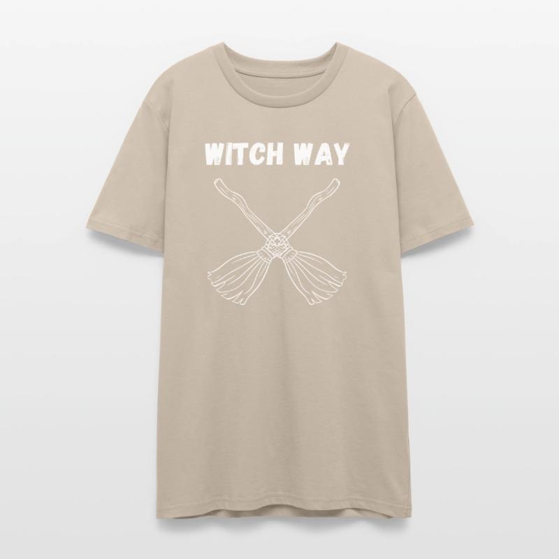 Witch Way – Crossed Broomstick Halloween Humor