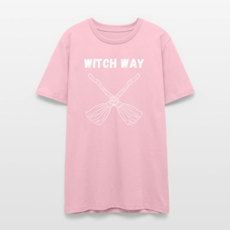 Witch Way – Crossed Broomstick Halloween Humor