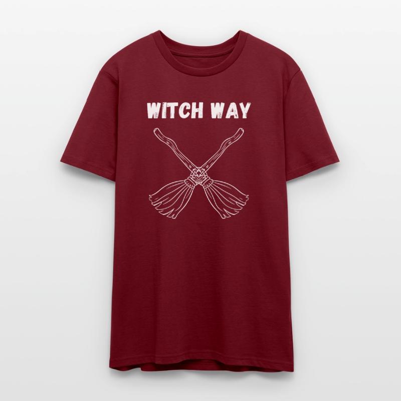 Witch Way – Crossed Broomstick Halloween Humor