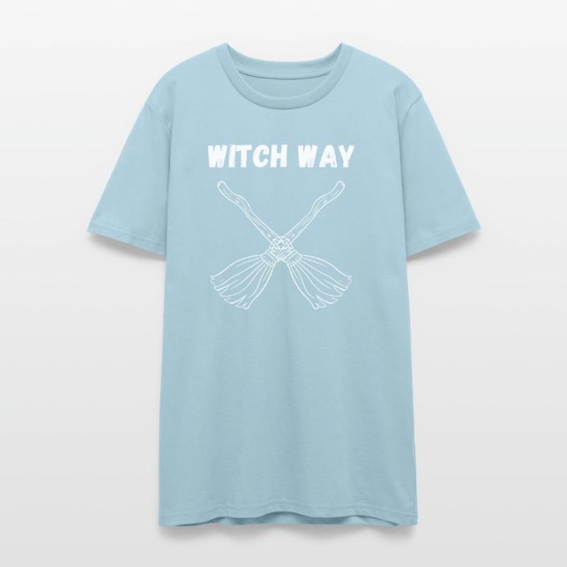 Witch Way – Crossed Broomstick Halloween Humor