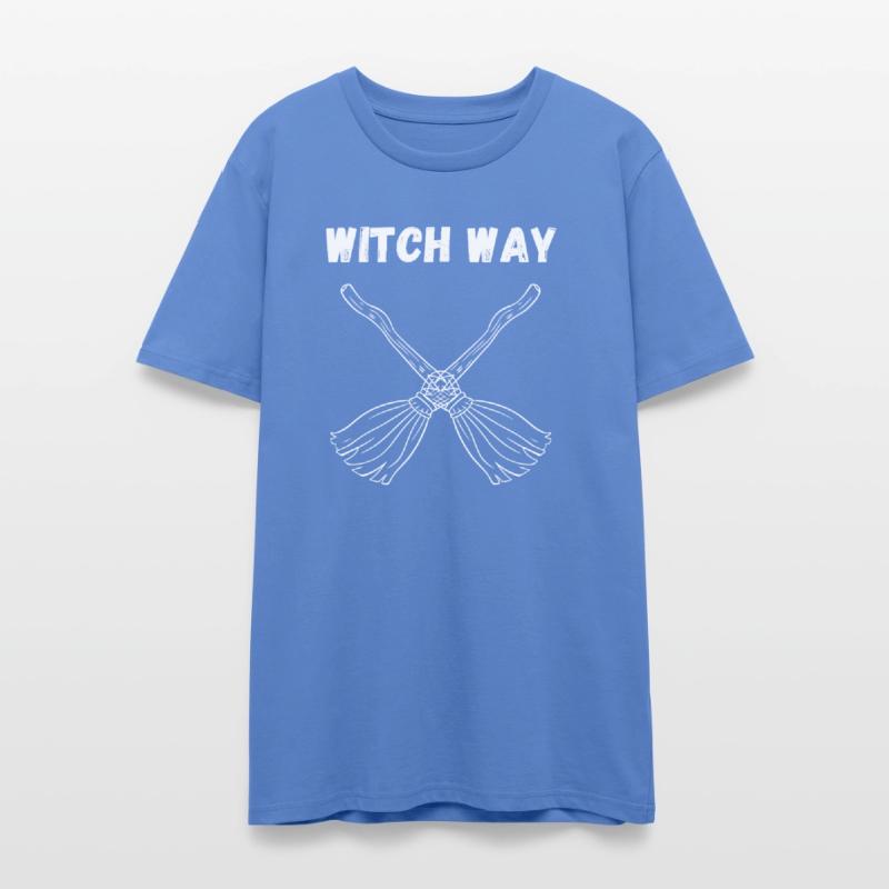 Witch Way – Crossed Broomstick Halloween Humor